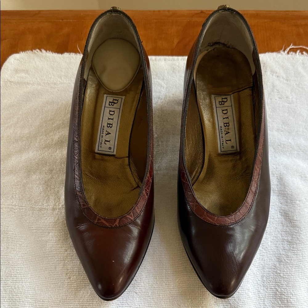 Dibal Italian made Brown Leather Heels